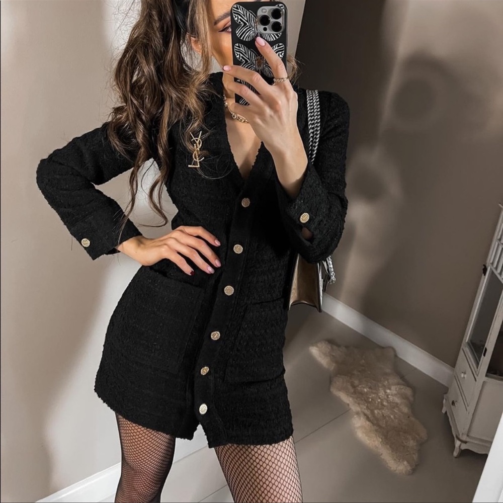 Zara textured weave dress - Picture 2 of 14